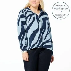 "As Is" WynneLayers Double Knit Jacquard Button-Front Sweater Jacket -Dresses Shop as is wynnelayers double knit jacquard button front swe d 20230307155828643838508 alt21