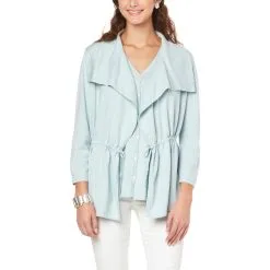 "As Is" WynneLayers Drape Front Sweater Knit Cardigan -Dresses Shop as is wynnelayers drape front sweater knit cardigan d 20220622173413973809878 alt2