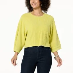 "As Is" WynneLayers Jersey Ottoman Popover Sweater