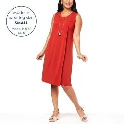 "As Is" WynneLayers Matte Jersey Double Layer Dress -Dresses Shop as is wynnelayers matte jersey double layer dress d 20220826115333117822175 alt11