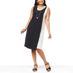"As Is" WynneLayers Matte Jersey Double Layer Dress
