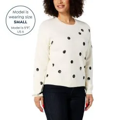 "As Is" WynneLayers SoftKNIT Distressed Dot Sweater -Dresses Shop as is wynnelayers softknit distressed dot sweater d 2023013016181699837742 alt10