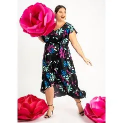 C Wonder By Christian Siriano Faux Wrap Dress -Dresses Shop c wonder by christian siriano faux wrap dress d 2023042513500148829696 alt3