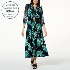 C Wonder By Christian Siriano Puffed Sleeve Mixed Media Maxi Dress -Dresses Shop c wonder by christian siriano puffed sleeve mixed media d 20230421142436717829700 alt10