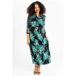 C Wonder By Christian Siriano Puffed Sleeve Mixed Media Maxi Dress -Dresses Shop c wonder by christian siriano puffed sleeve mixed media d 2023042513482876829700 alt4