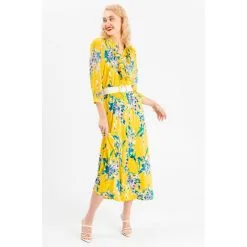 C Wonder By Christian Siriano Puffed Sleeve Mixed Media Maxi Dress -Dresses Shop c wonder by christian siriano puffed sleeve mixed media d 20230425134843707829700 alt3