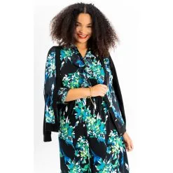 C Wonder By Christian Siriano Puffed Sleeve Mixed Media Maxi Dress -Dresses Shop c wonder by christian siriano puffed sleeve mixed media d 20230425141214123829700 alt5