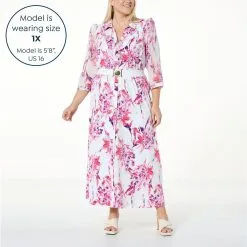 C Wonder By Christian Siriano Puffed Sleeve Mixed Media Maxi Dress -Dresses Shop c wonder by christian siriano puffed sleeve mixed media d 20230425153515083829700 alt21