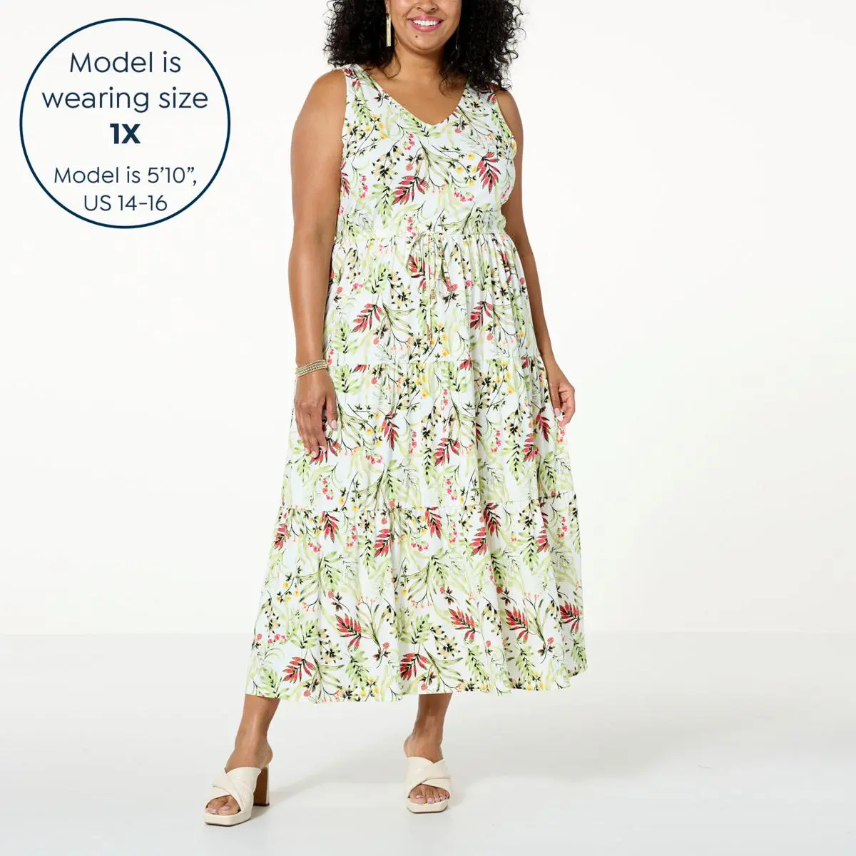 C Wonder By Christian Siriano Tiered Maxi Dress 10 C Wonder By Christian Siriano Tiered Maxi Dress - Image 8