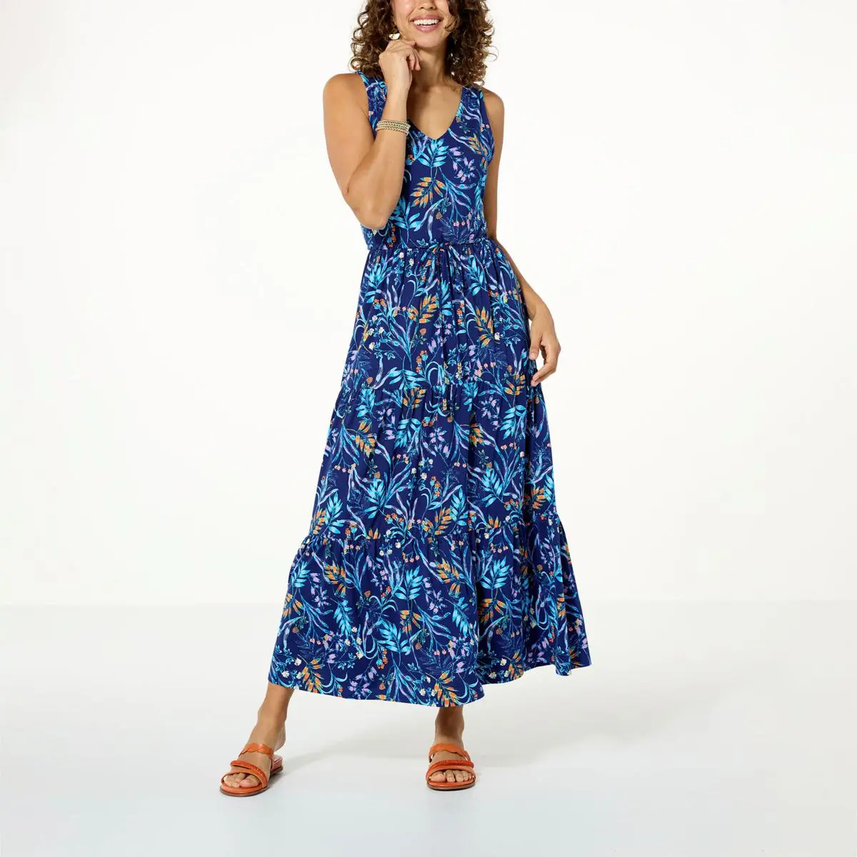 C Wonder By Christian Siriano Tiered Maxi Dress 3 C Wonder By Christian Siriano Tiered Maxi Dress