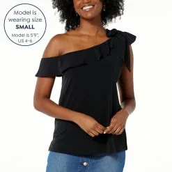 Colleen Lopez Bow-Tie Shoulder Top -Dresses Shop colleen lopez bow tie shoulder top d 20230421150207557827940 alt10