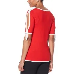 Colleen Lopez Cold Shoulder Sweater With Bow 6 Colleen Lopez Cold Shoulder Sweater With Bow -Dresses Shop colleen lopez cold shoulder sweater with bow d 20211214095538177777678 alt1