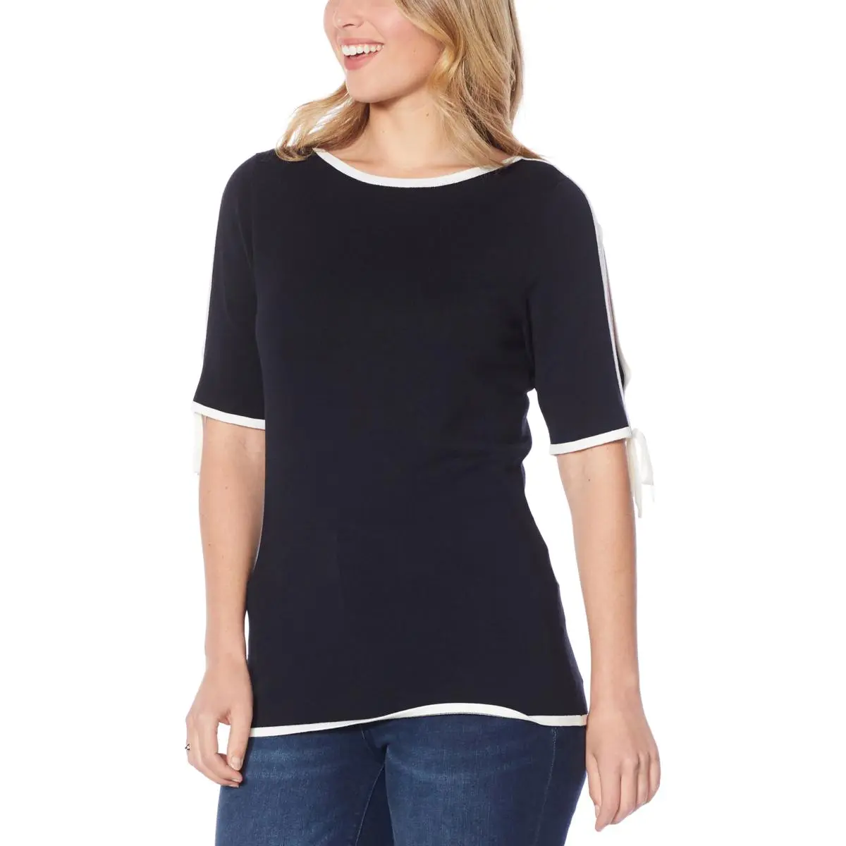 Colleen Lopez Cold Shoulder Sweater With Bow 3 Colleen Lopez Cold Shoulder Sweater With Bow