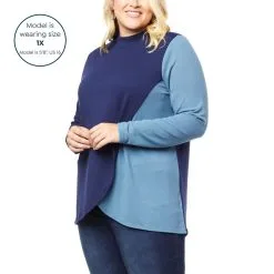 Colleen Lopez Colorblock Mock-Neck Hacci Knit Top -Dresses Shop colleen lopez colorblock mock neck hacci knit top d 20220719144211467798932 alt30