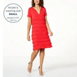 Colleen Lopez Empire Dress With Ruffle Tiers -Dresses Shop colleen lopez empire dress with ruffle tiers d 20230303131459513821432 alt12