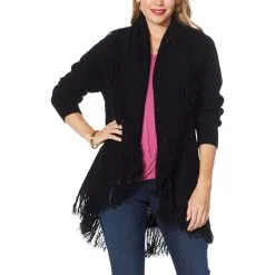 Colleen Lopez Fringe Sweater Cardigan -Dresses Shop colleen lopez fringe sweater cardigan d 20210907092656697762440 alt4