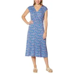 Colleen Lopez Knot Front Midi Dress
