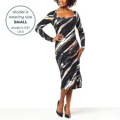 Colleen Lopez Long Sleeve Printed Knit Midi Dress -Dresses Shop colleen lopez long sleeve printed knit midi dress d 202208181108435804008 alt11