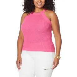 DAVID David Meister Halter Sweater Tank Top 6 DAVID David Meister Halter Sweater Tank Top -Dresses Shop david david meister halter sweater tank top d 2021052809064492758426 alt20