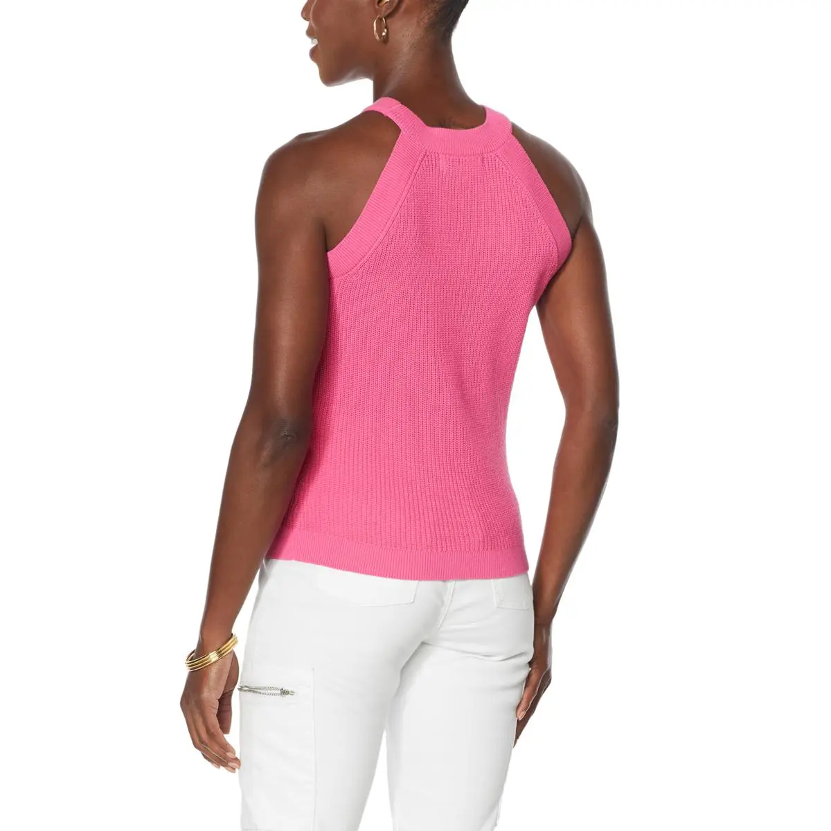 DAVID David Meister Halter Sweater Tank Top 5 DAVID David Meister Halter Sweater Tank Top - Image 3