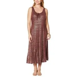 Democracy Printed Knit Tie-Front Tank Dress 7 Democracy Printed Knit Tie-Front Tank Dress -Dresses Shop democracy printed knit tie front tank dress d 2021052009213542747910 alt20