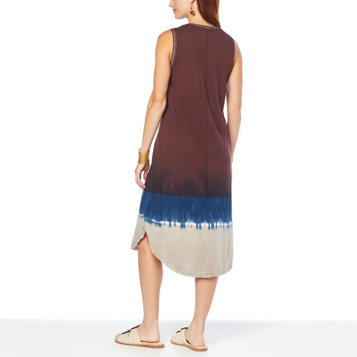 Democracy V-Neck Tie-Dye Knit Tank Dress 4 Democracy V-Neck Tie-Dye Knit Tank Dress - Image 2