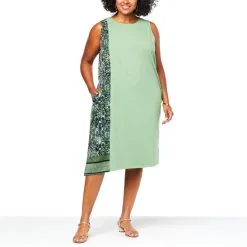 DG2 By Diane Gilman Asymmetric Combo Tank Dress -Dresses Shop dg2 by diane gilman asymmetric combo tank dress d 2022060309213882797449 alt20