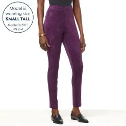 DG2 By Diane Gilman Faux Suede & Ponte Knit Slim Pull-On Pant -Dresses Shop dg2 by diane gilman faux suede and ponte knit slim pull d 2022101214224974811680 alt10