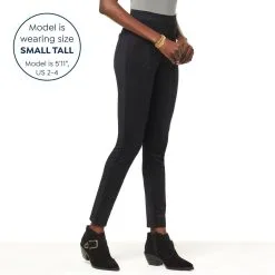 DG2 By Diane Gilman Faux Suede & Ponte Knit Slim Pull-On Pant -Dresses Shop dg2 by diane gilman faux suede and ponte knit slim pull d 20221012142314227811680 alt12