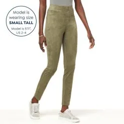 DG2 By Diane Gilman Faux Suede & Ponte Knit Slim Pull-On Pant -Dresses Shop dg2 by diane gilman faux suede and ponte knit slim pull d 20221012142320697811680 alt11