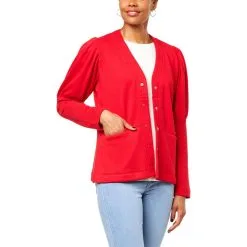 DG2 By Diane Gilman French Terry Puff Sleeve Cardigan Jacket 12 DG2 By Diane Gilman French Terry Puff Sleeve Cardigan Jacket -Dresses Shop dg2 by diane gilman french terry puff sleeve cardigan j d 2022122011115144819571 alt2