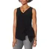 DG2 By Diane Gilman Mixed Media Knot Tank 1 DG2 By Diane Gilman Mixed Media Knot Tank -Dresses Shop dg2 by diane gilman mixed media knot tank d 20210331094006803742814 001