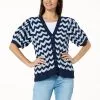 DG2 By Diane Gilman Puff-Sleeve Zig Zag Knit Cardigan -Dresses Shop dg2 by diane gilman puff sleeve zig zag knit cardigan d 20230502112356413831999 2KC