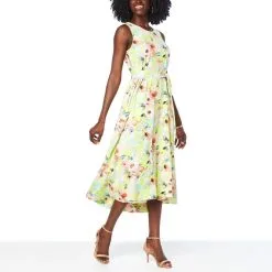 DG2 By Diane Gilman Sleeveless Tie-Waist Maxi Dress