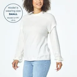 DG2 By Diane Gilman SoftEase Knit Ottoman Stitch Shoulder Sweater -Dresses Shop dg2 by diane gilman softease knit ottoman stitch should d 2023012711112189823395 alt10