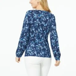 DG2 By Diane Gilman Square-Neck Puff-Sleeve Top -Dresses Shop dg2 by diane gilman square neck puff sleeve top d 20230127093804147823369 alt1