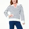 DG2 By Diane Gilman Striped Organic Cotton Collared Pullover -Dresses Shop dg2 by diane gilman striped organic cotton collared pul d 202303030941412827002 102
