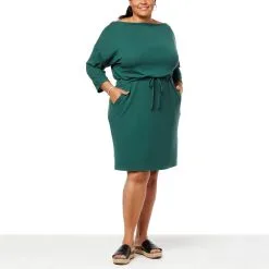 Digital G By Giuliana Brushed Hacci Knit Draped Boat-Neck Dress 7 Digital G By Giuliana Brushed Hacci Knit Draped Boat-Neck Dress -Dresses Shop digital g by giuliana brushed hacci knit draped boat ne d 20220627090604283798479 alt2