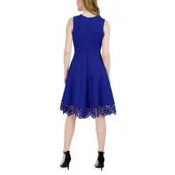 Donna Ricco Sleeveless Fit-and-Flare Dress With Crochet Hem -Dresses Shop donna ricco sleeveless fit and flare dress with crochet d 202208031536506739334794w alt2