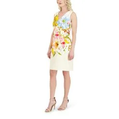 Donna Ricco Sleeveless V-Neck Printed SCUBA Sheath Dress -Dresses Shop donna ricco sleeveless v neck printed scuba sheath dres d 2022061015382030720529060w alt1