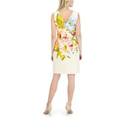 Donna Ricco Sleeveless V-Neck Printed SCUBA Sheath Dress -Dresses Shop donna ricco sleeveless v neck printed scuba sheath dres d 2022061015382310320529060w alt2