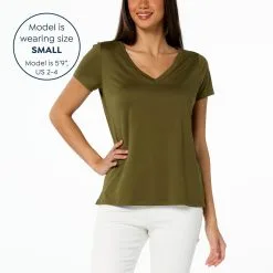 G By Giuliana 2-pack G-Knit V-Neck Tees -Dresses Shop g by giuliana 2 pack g knit v neck tees d 20230117155720247812398 alt10