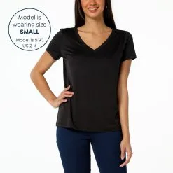 G By Giuliana 2-pack G-Knit V-Neck Tees -Dresses Shop g by giuliana 2 pack g knit v neck tees d 2023011715574976812398 alt12