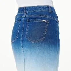 G By Giuliana Black Label EcoChic Dip Dye Denim Skirt 10 G By Giuliana Black Label EcoChic Dip Dye Denim Skirt -Dresses Shop g by giuliana black label ecochic dip dye denim skirt d 20230418094057427814490 alt2