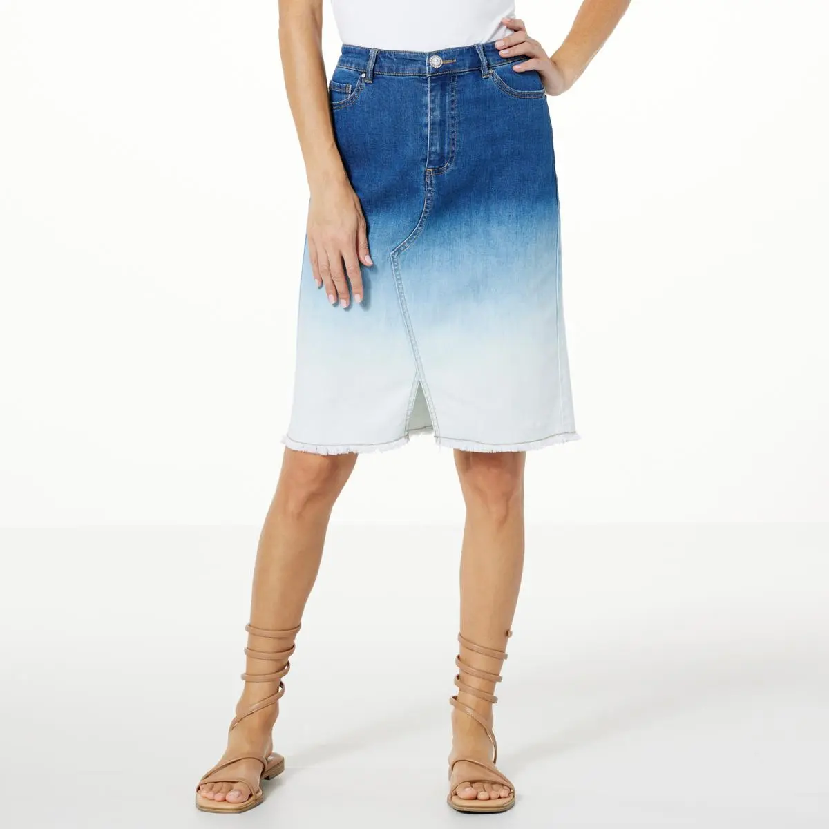 G By Giuliana Black Label EcoChic Dip Dye Denim Skirt 3 G By Giuliana Black Label EcoChic Dip Dye Denim Skirt