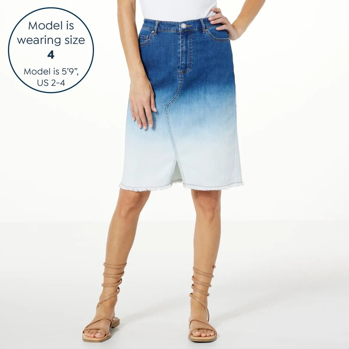 G By Giuliana Black Label EcoChic Dip Dye Denim Skirt 7 G By Giuliana Black Label EcoChic Dip Dye Denim Skirt - Image 5