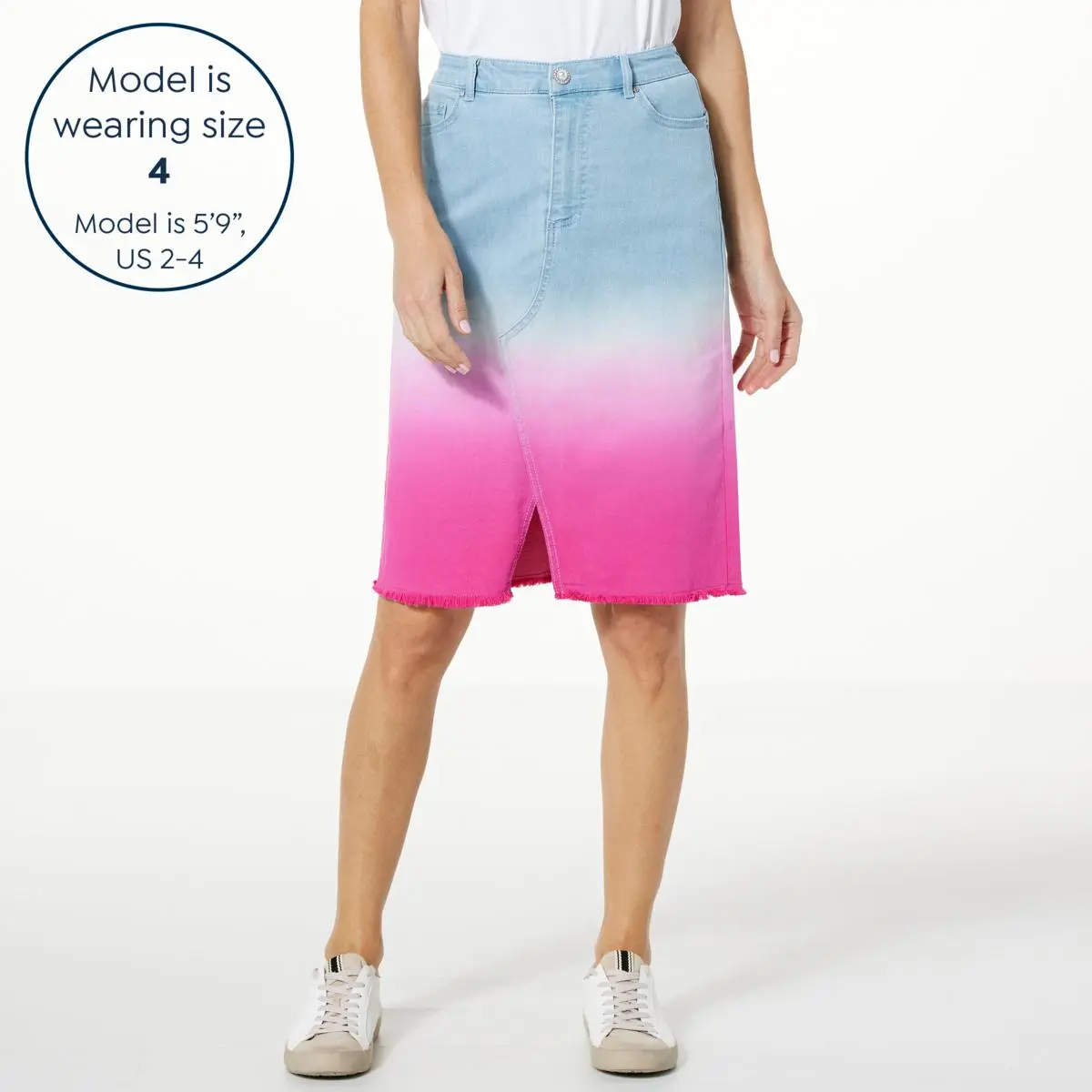 G By Giuliana Black Label EcoChic Dip Dye Denim Skirt 8 G By Giuliana Black Label EcoChic Dip Dye Denim Skirt - Image 6