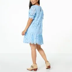 G By Giuliana Black Label Lace Tiered Dress -Dresses Shop g by giuliana black label lace tiered dress d 2023021608392404817822 alt1