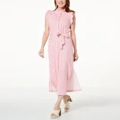 G By Giuliana Black Label Sugar-Washed Shirt Dress