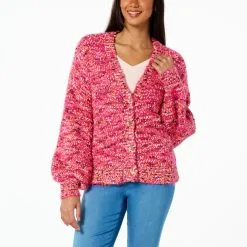 G By Giuliana Confetti Sweater Knit Cardigan